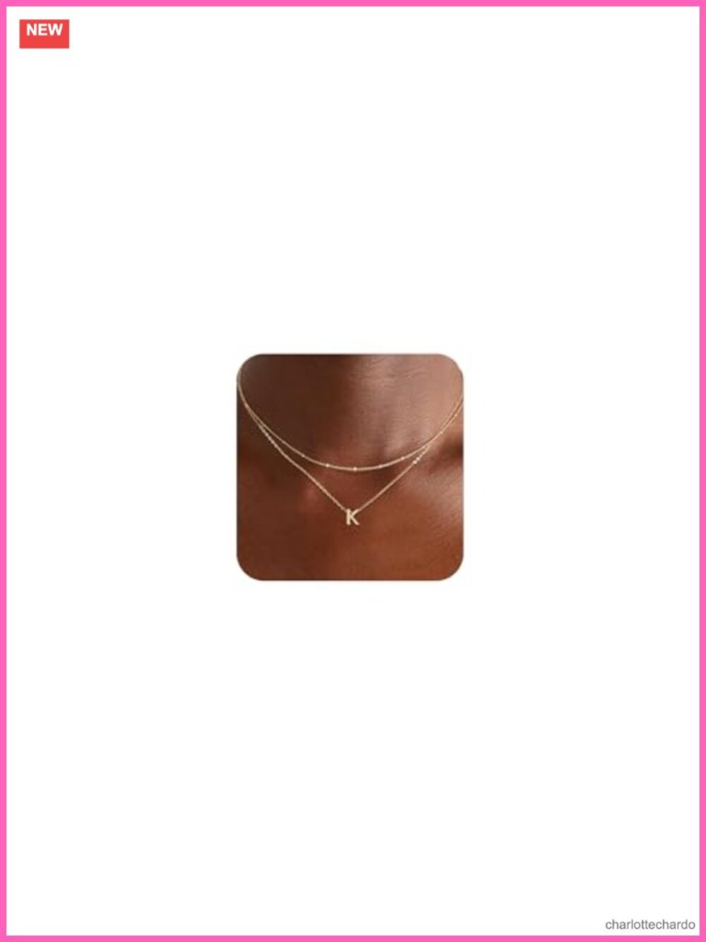 14k Gold Plated Initial Necklace Round Letter Pendant Dainty Monogram Jewelry